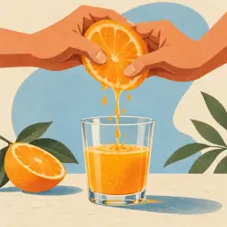 果汁插画